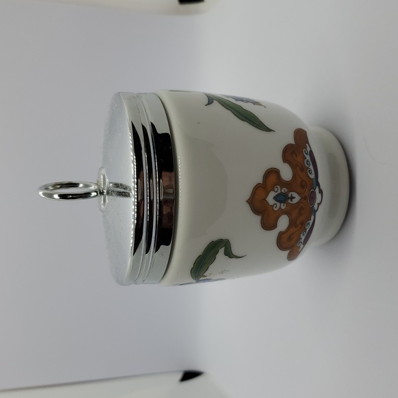 Royal Worcester Double Size Egg Coddler. Rare Palmyra Pattern. - Picture 3 of 5